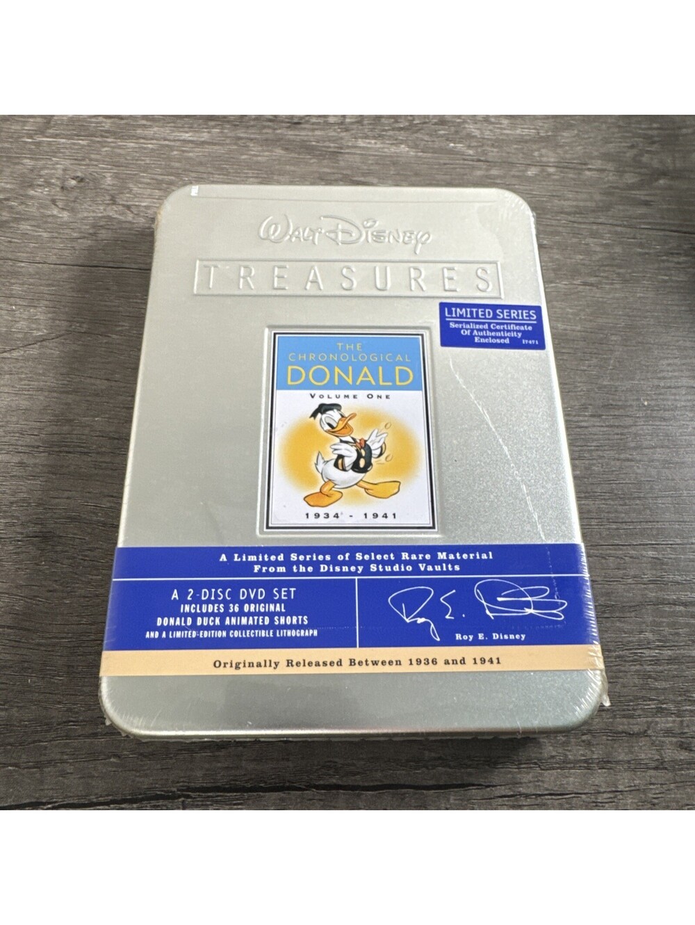 Walt Disney Treasures Chronological Donald Volume 1 (2 Disc DVD SET) SEALED